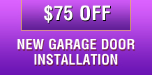 $75 off new garage door spring installation